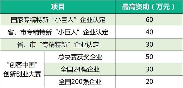 國(guó)家專精特新“小巨人”企業(yè)認(rèn)定最高60萬